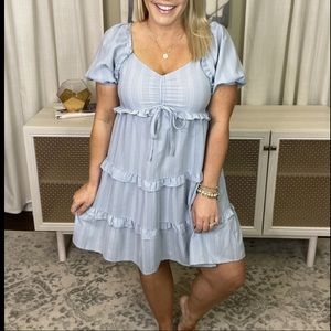 Blue Baby Doll Dress